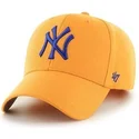 gelbe-schlichte-mlb-new-york-yankees-kappe-mit-gebogenem-schirm-von-47-brand