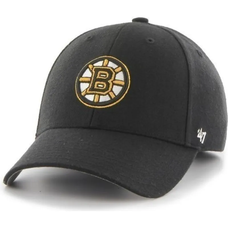 cepur-izliekta-melns-regulejams-no-boston-bruins-nhl-no-47-brand