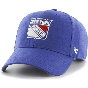 47 Brand Curved Brim NHL New York Rangers Cap blau