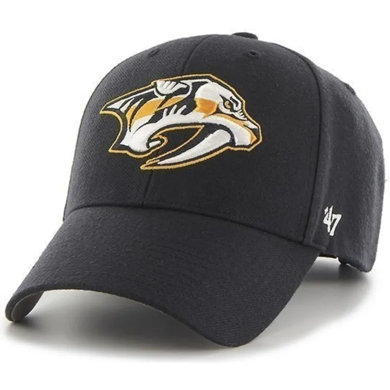 cepur-izliekta-tumsi-zils-regulejams-no-nashville-predators-nhl-no-47-brand