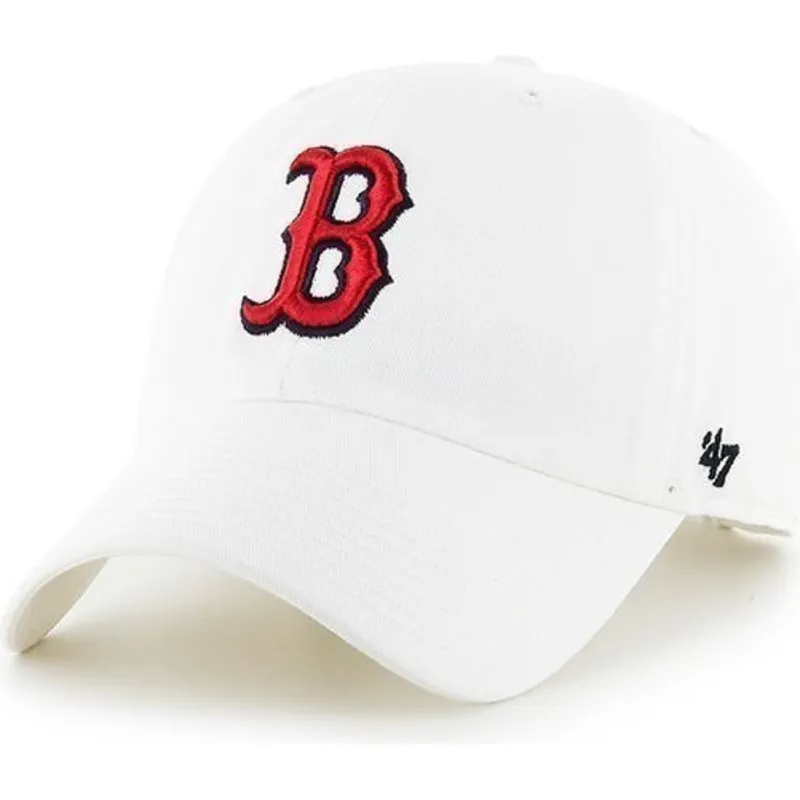 cepur-izliekta-balts-regulejama-lente-frontal-no-boston-red-sox-mlb-no-47-brand
