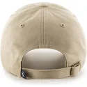 kappe-mit-gebogenem-schirm-beige-mit-grossem-frontlogo-von-mlb-new-york-yankees-von-47-brand