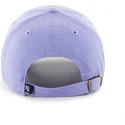 47-brand-mlb-new-york-yankees-kappe-mit-gebogenem-schirm-in-violett-und-grossem-frontlogo