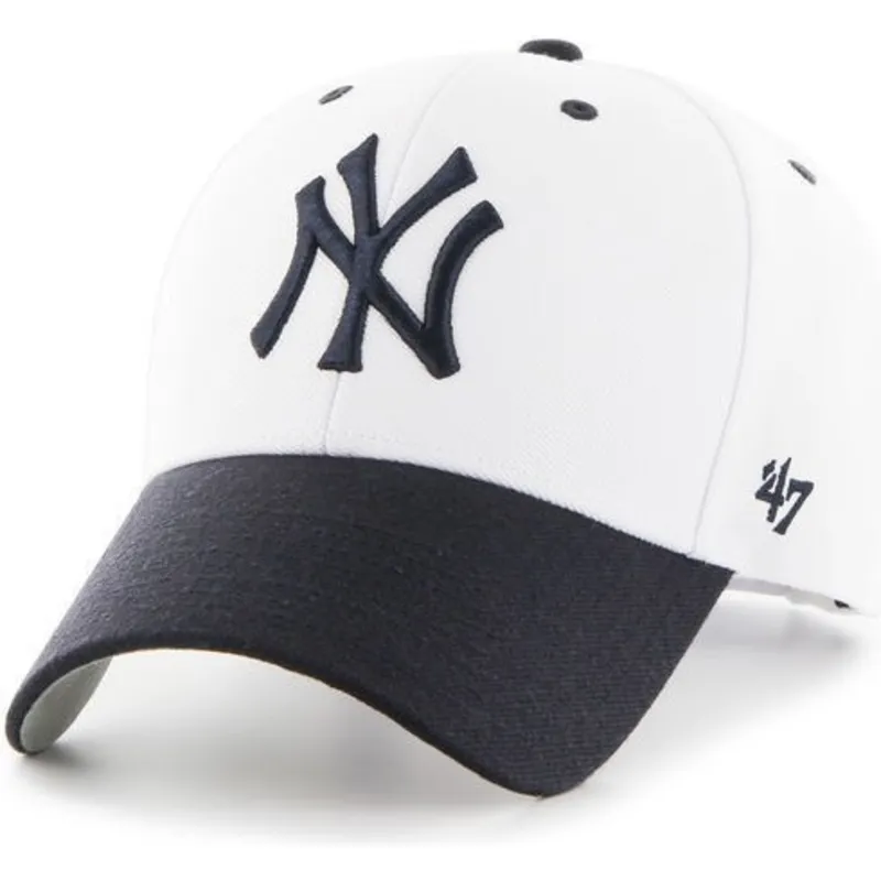 cap-izliekta-white-adjustable-strap-no-new-york-yankees-mlb-no-47-brand