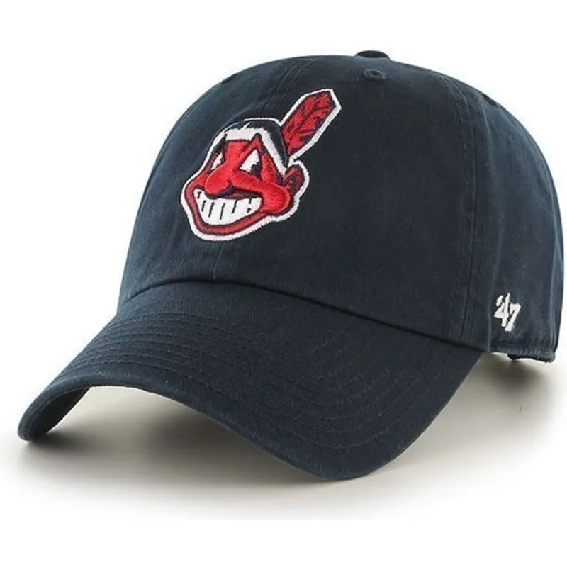 cepur-izliekta-tumsi-zils-regulejams-no-cleveland-indians-mlb-no-47-brand