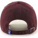 granatrote-los-angeles-dodgers-mlb-clean-up-kappe-mit-gebogenem-schirm-von-47-brand
