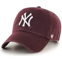 cap-izliekta-red-adjustable-strap-granate-no-new-york-yankees-mlb-no-47-brand