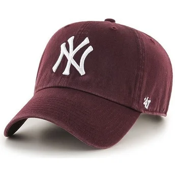 cap-izliekta-red-adjustable-strap-granate-no-new-york-yankees-mlb-no-47-brand