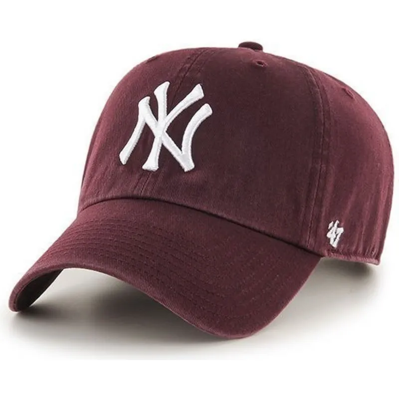 cap-izliekta-red-adjustable-strap-granate-no-new-york-yankees-mlb-no-47-brand
