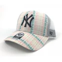 cepur-izliekta-truckeris-roza-snapback-estampado-flores-no-new-york-yankees-mlb-no-47-brand