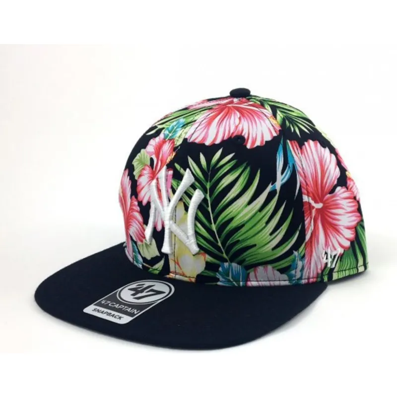 new-york-yankees-mlb-multicolor-snapback-kappe-mit-blumenmuster-von-47-brand