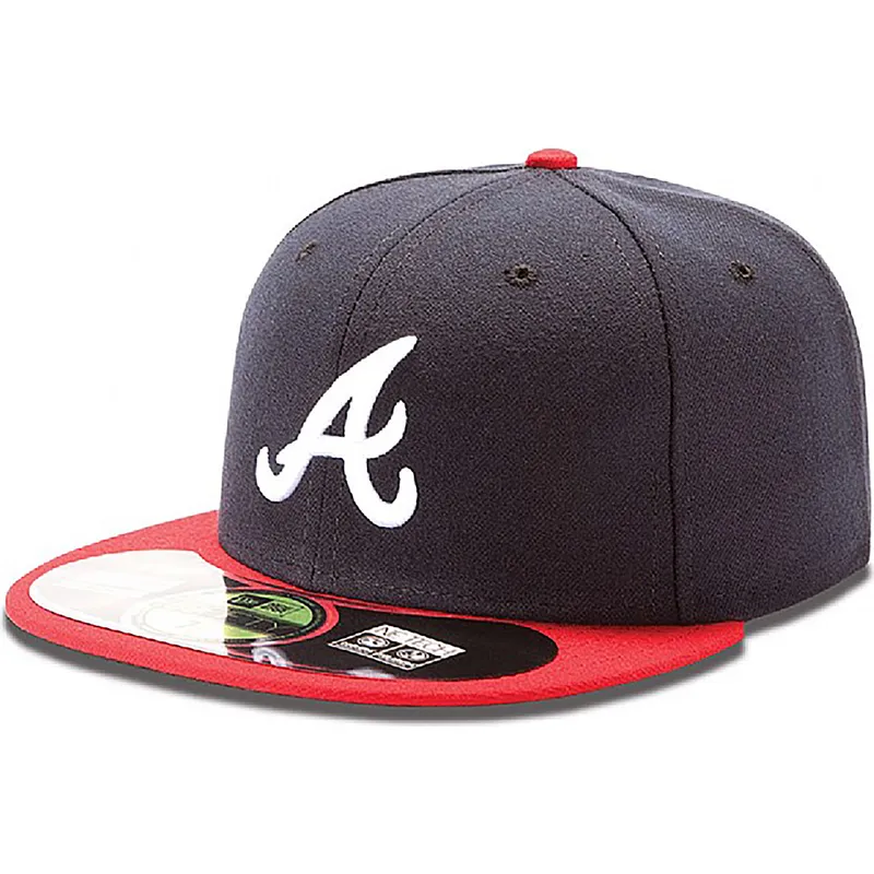 59fifty-authentic-on-field-kappe-der-atlanta-braves-mlb-von-new-era-in-navyblau