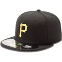schwarze-59fifty-authentic-on-field-fitted-cap-der-pittsburgh-pirates-mlb-von-new-era