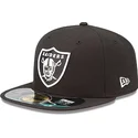 cepur-plakana-melns-pieguloss-59fifty-authentic-on-field-game-no-las-vegas-raiders-nfl-no-new-era