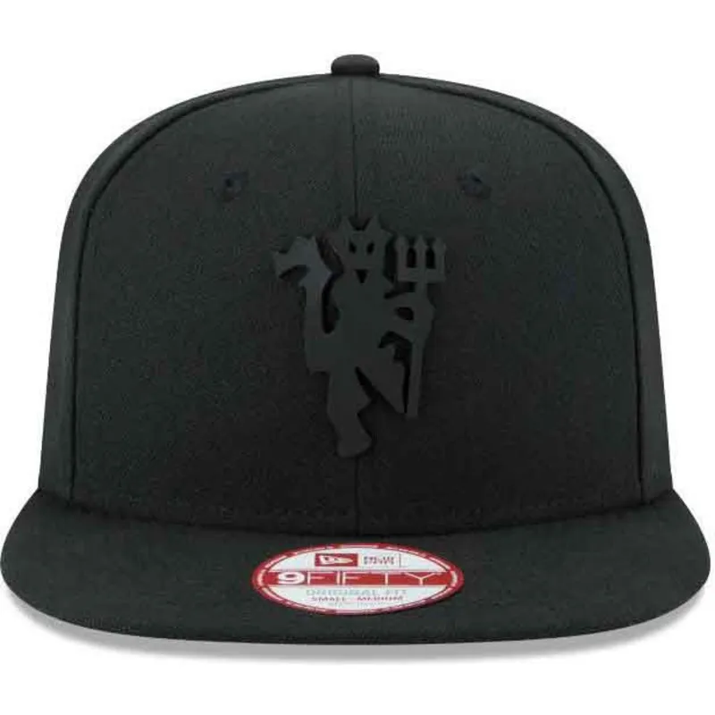 cepur-plakana-melns-snapback-9fifty-black-on-black-no-manchester-united-football-club-premier-league-no-new-era