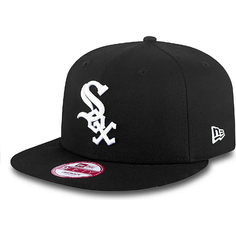 cepur-plakana-melns-snapback-9fifty-essential-no-chicago-white-sox-mlb-no-new-era