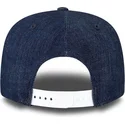 new-era-flat-brim-9fifty-essential-new-york-yankees-mlb-snapback-cap-marineblau