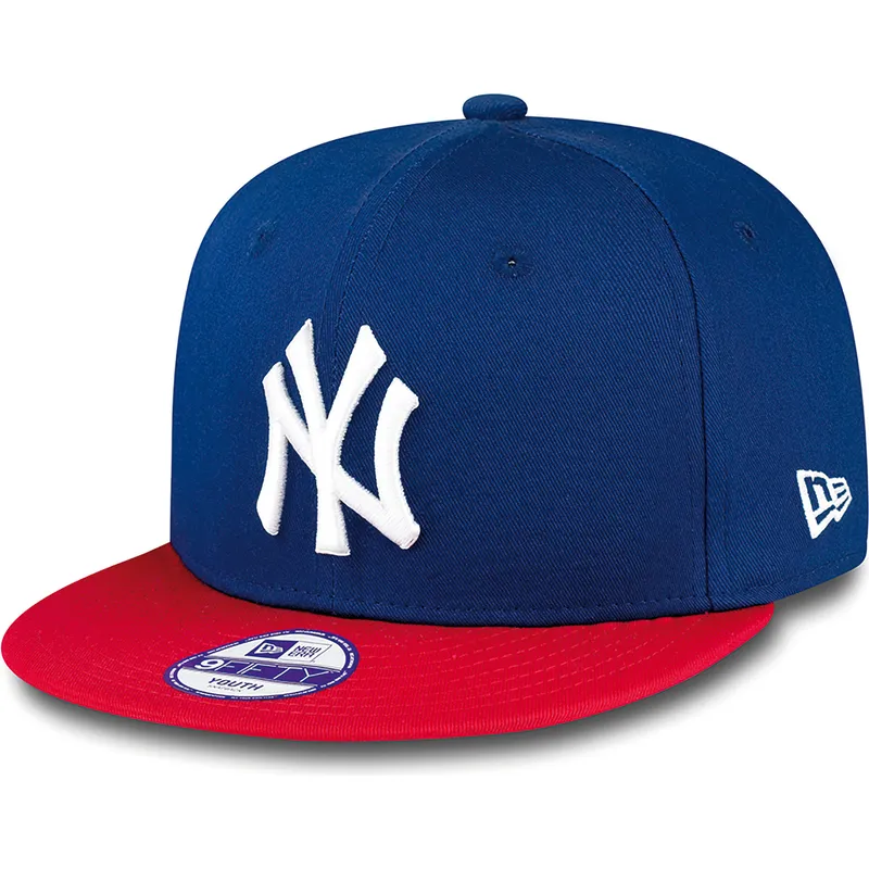 new-era-mlb-new-york-yankees-9fifty-cotton-block-snapback-cap-fur-kinder-blau
