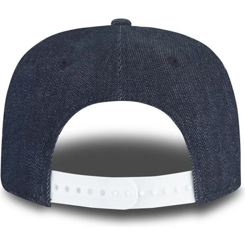 cepur-plakana-tumsi-zils-snapback-berniem-9fifty-essential-denim-no-new-york-yankees-mlb-no-new-era